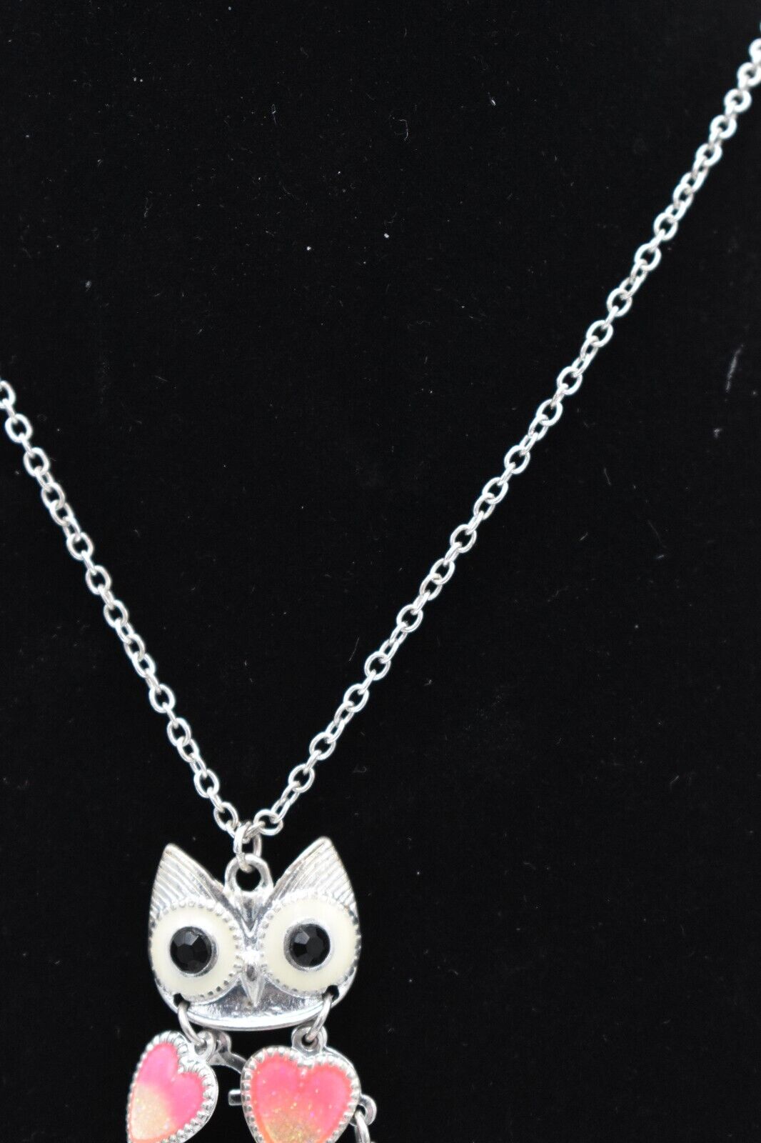 Vintage Owl Pendant Necklace - Silver Pretty Retro Bird Lover Ladies Necklace